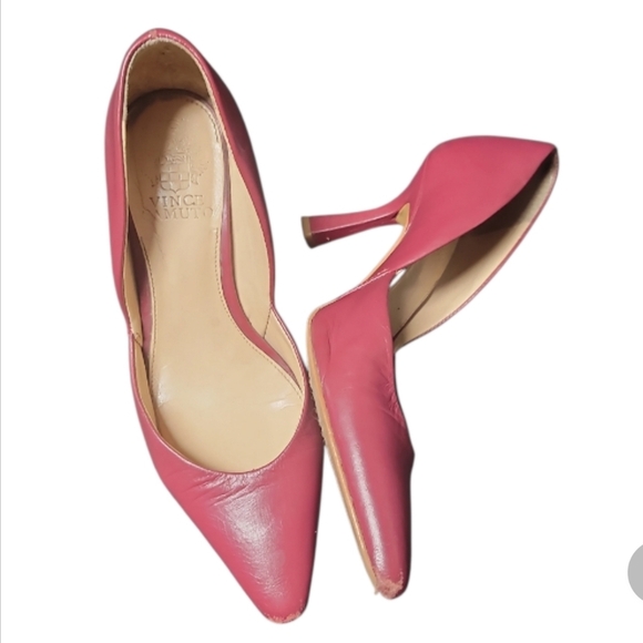 Vince Camuto Shoes - Vince Camuto karala red wine Stiletto Heels Pointed Toe pumps leather 6.5